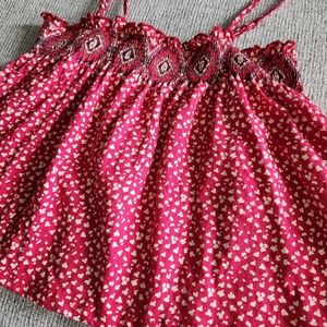 Patrons of Peace Smocked Combo Cami Crop Top